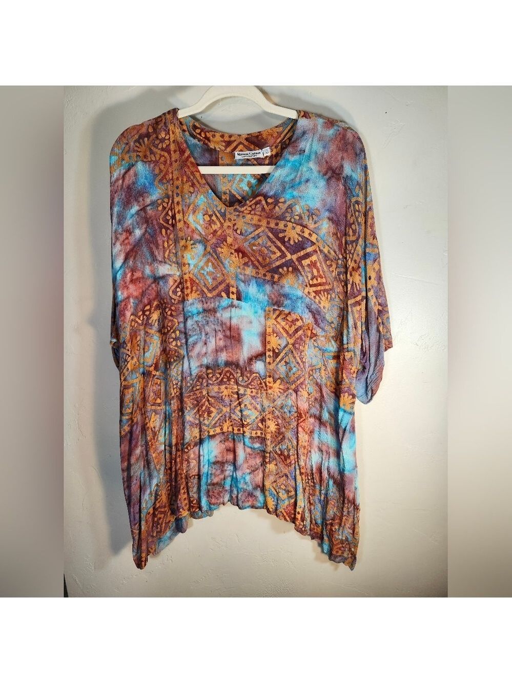 Mission Canyon Bohemian Multicolor  Top/Cover Up Art To Wear Size 0ne/22